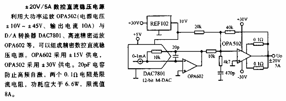 正负20V－5A精密数控直流稳压电源  第1张