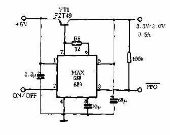 MAX688，689典型应用电路图  第1张