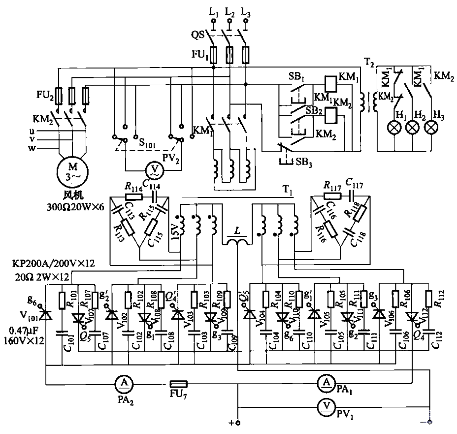 FGDF-3型三相低温镀铁电源主电路  第1张