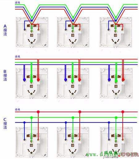 一开五孔单控开关接线图解  第3张