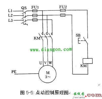 三相电动机启停电路图  第2张