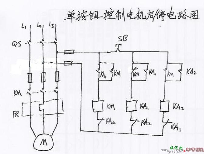 常用电气控制电路_常用电机控制电路图集_电气控制电路接线图  第7张