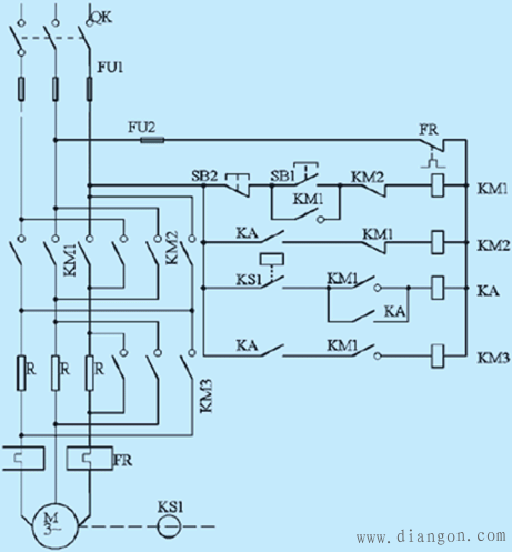 常用电气控制电路_常用电机控制电路图集_电气控制电路接线图  第9张