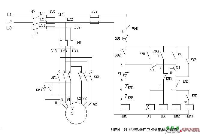 常用电气控制电路_常用电机控制电路图集_电气控制电路接线图  第8张
