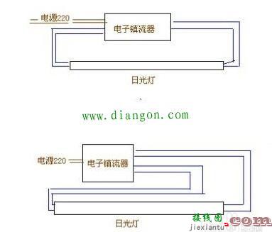 电子镇流器接线图  第1张