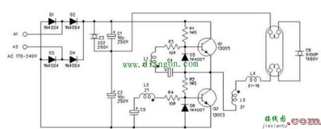 环形灯管整流器原理图  第2张
