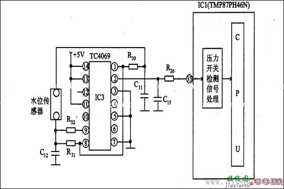 全自动洗衣机电路图  第1张