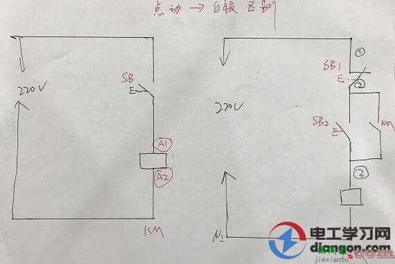 点动电路和自锁电路图  第1张