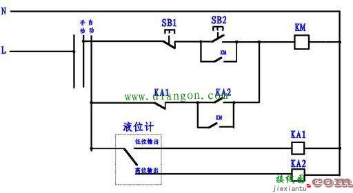 手动、自动控制排污泵电路图原理图解  第2张