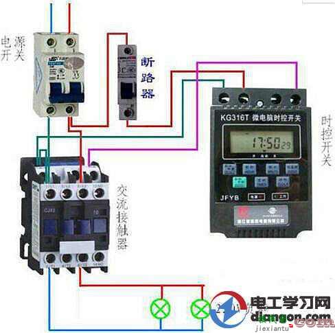 220V交流接触器正反转接线图解说  第10张