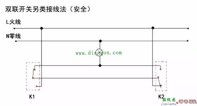 双联双控开关接线图  第2张