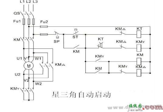 星三角降压启动实物接线图  第4张