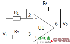 同相运算放大器电路图  第1张