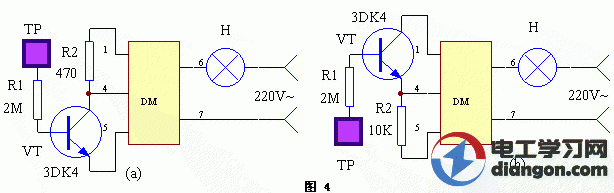 触控开关电路图工作原理  第1张