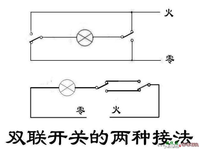 双联开关两种接线图_双联双控开关接线图_双联开关接线图  第1张