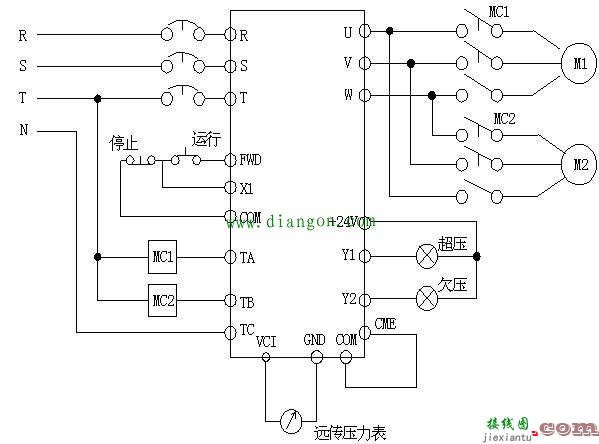 远传压力表与变频器接线图  第2张