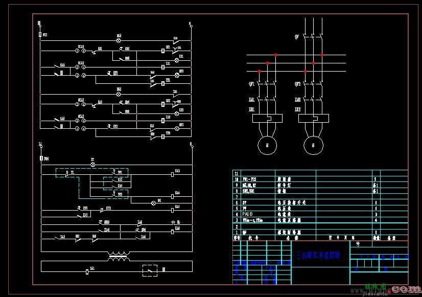 一备一用污水泵控制电路图  第2张