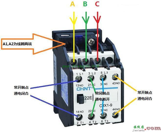 交流接触器辅助触点图  第1张