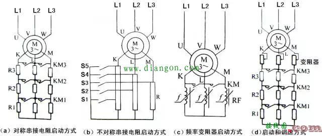 绕线转子电动机起动控制电路图  第2张