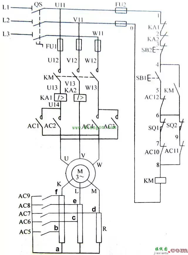 绕线转子电动机起动控制电路图  第7张