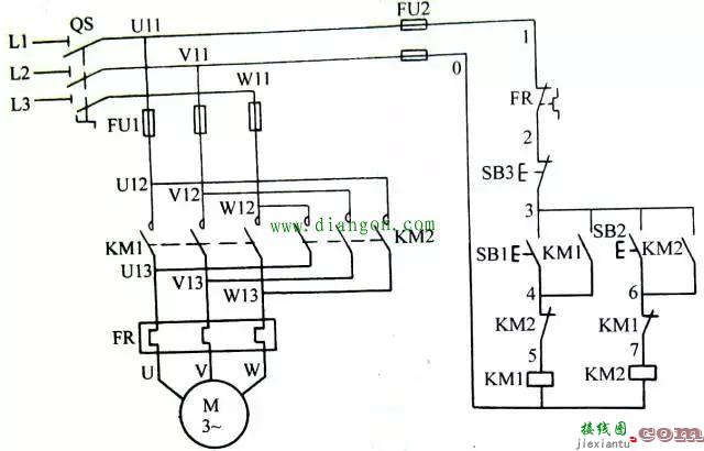 电动机正反转控制电路图大全  第7张