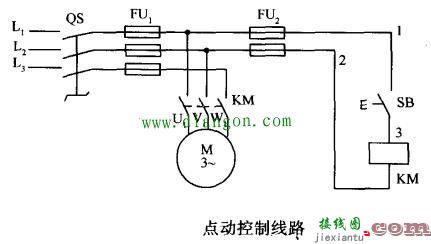 最基本的电动机启动接线原理图  第1张