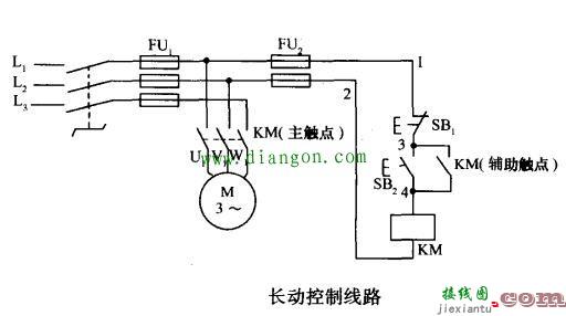 最基本的电动机启动接线原理图  第2张