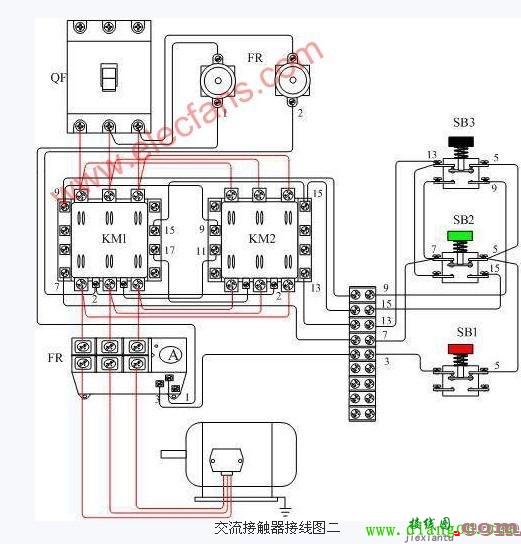 交流接触器控制电机接线图  第2张