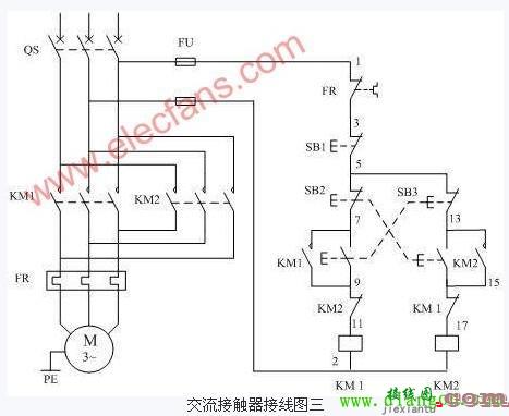 交流接触器控制电机接线图  第3张