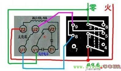 220伏倒顺开关接线图  第1张