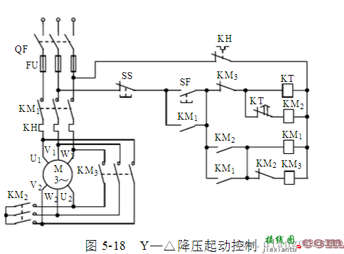 电动机星三角形接线图  第1张