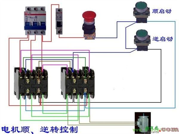 交流接触器实物互锁接线图  第1张