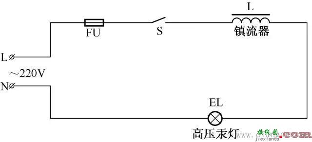 高压汞灯接线电路图  第1张