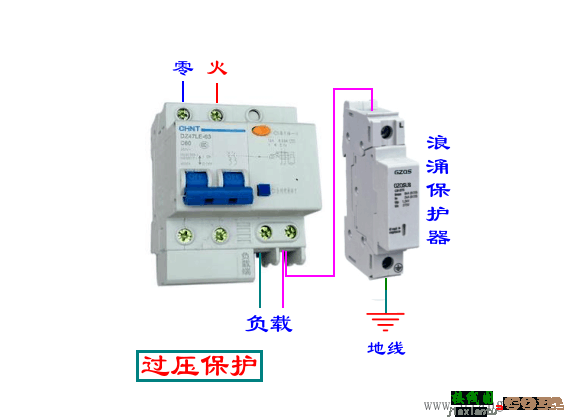 单相浪涌保护器接线图_浪涌保护器安装接线图  第1张