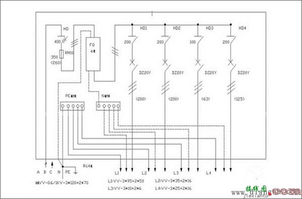 家庭配电箱接线图  第1张