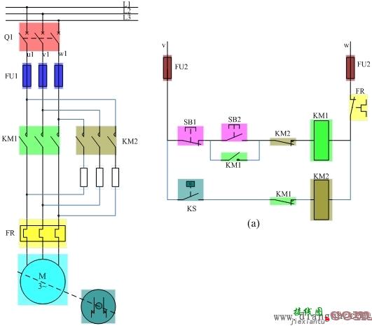 能耗制动的控制线路工作原理图  第1张