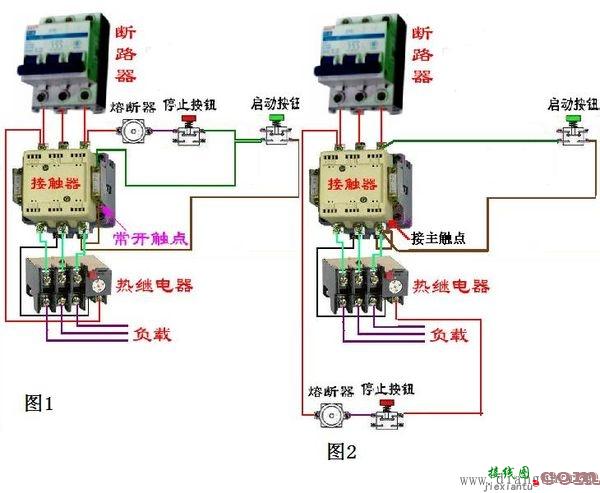 接触器自锁接线图  第1张