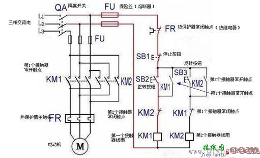 互锁正反转电路图  第1张