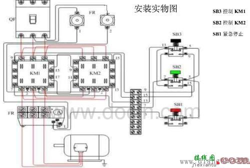 电动机正反转自锁电路图  第1张