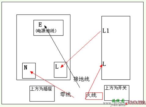 插座开关接线图_一开5孔插座接线图  第1张