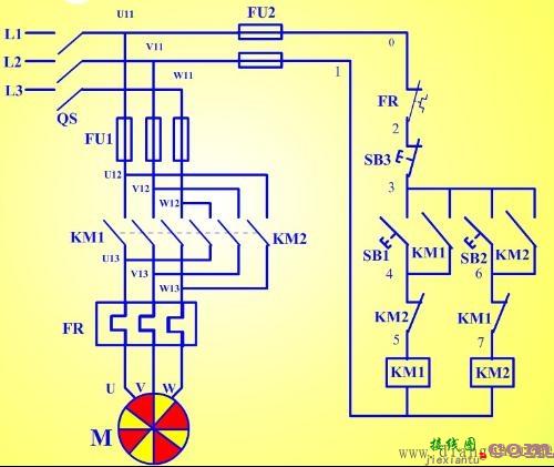 电动机正反转自锁电路图  第4张