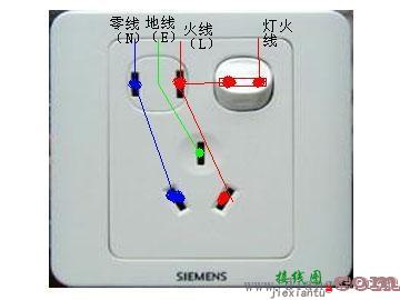 插座开关接线图_一开5孔插座接线图  第3张