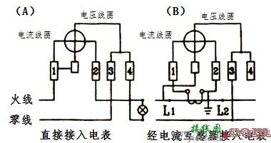 单相电表接线图和三相四线电表接线图解  第1张