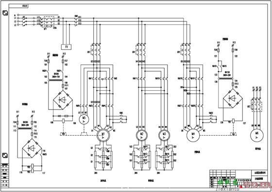 塔机电气控制柜电气原理图  第1张