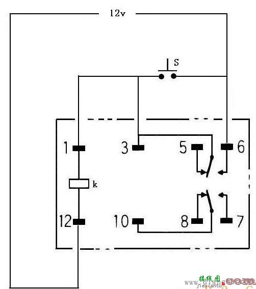 12v继电器自锁电路图 24V继电器可参考  第1张