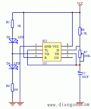 基于555定时器设计的闪光电路  第2张