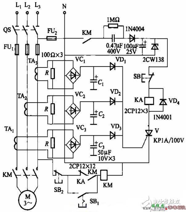 电动机保护电路图  第1张