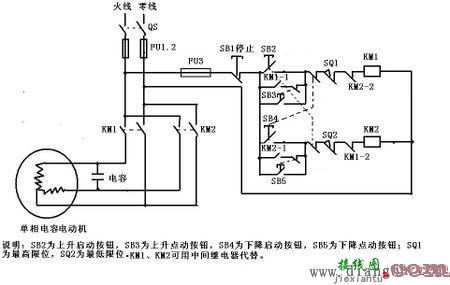 电动机正反转行程开关控制电路图  第2张