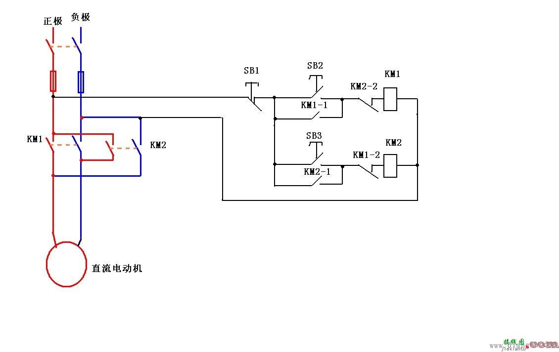直流电动机正反转接线图  第2张