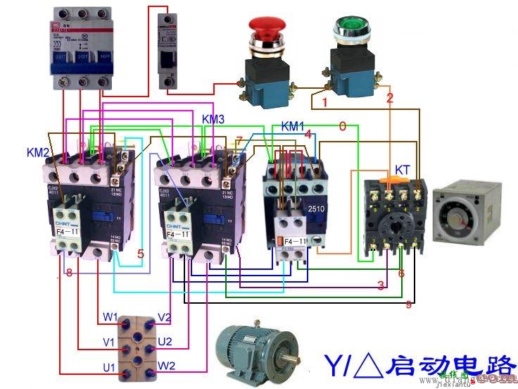 中间继电器实物接线图  第3张